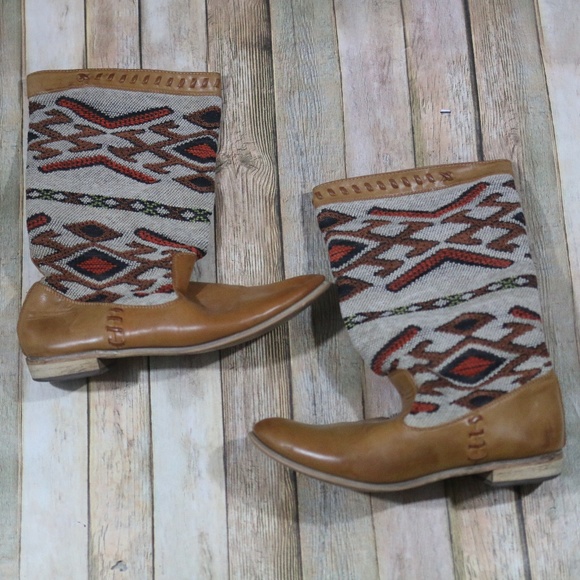 Wanted Shoes - Wanted Nava Boots Aztec Southwestern Textile